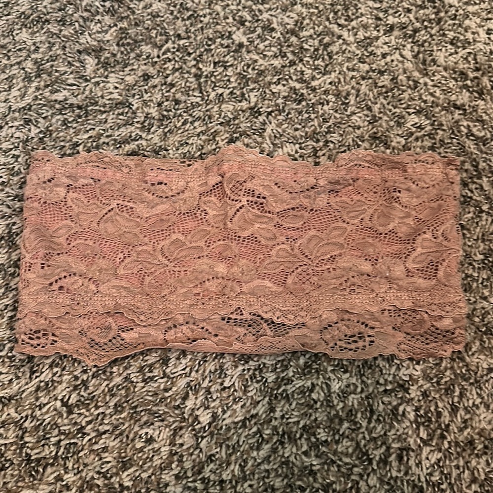 Active USA lace bandeau size S blush